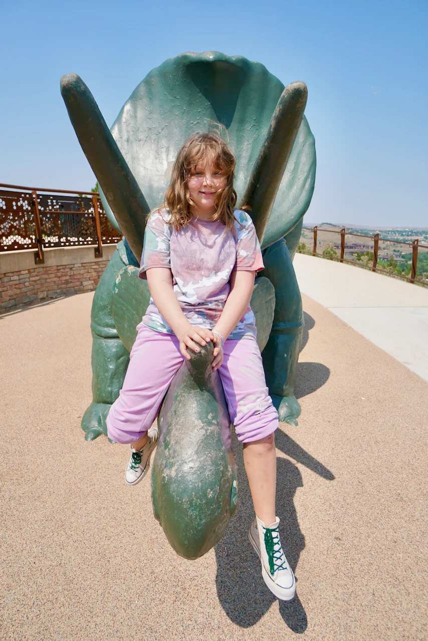 Lily at Dinosaur Park in Rapid City