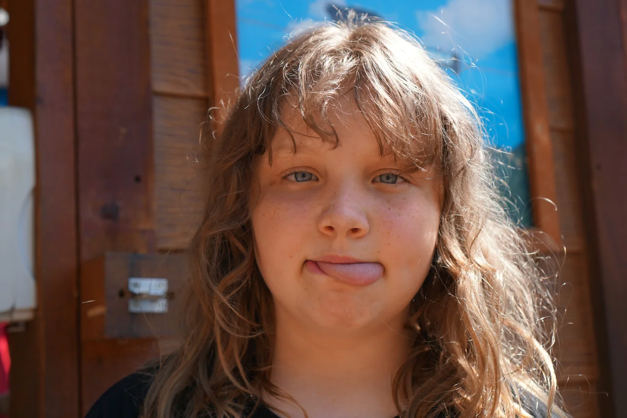 Lily after the Rushmore Cave tour